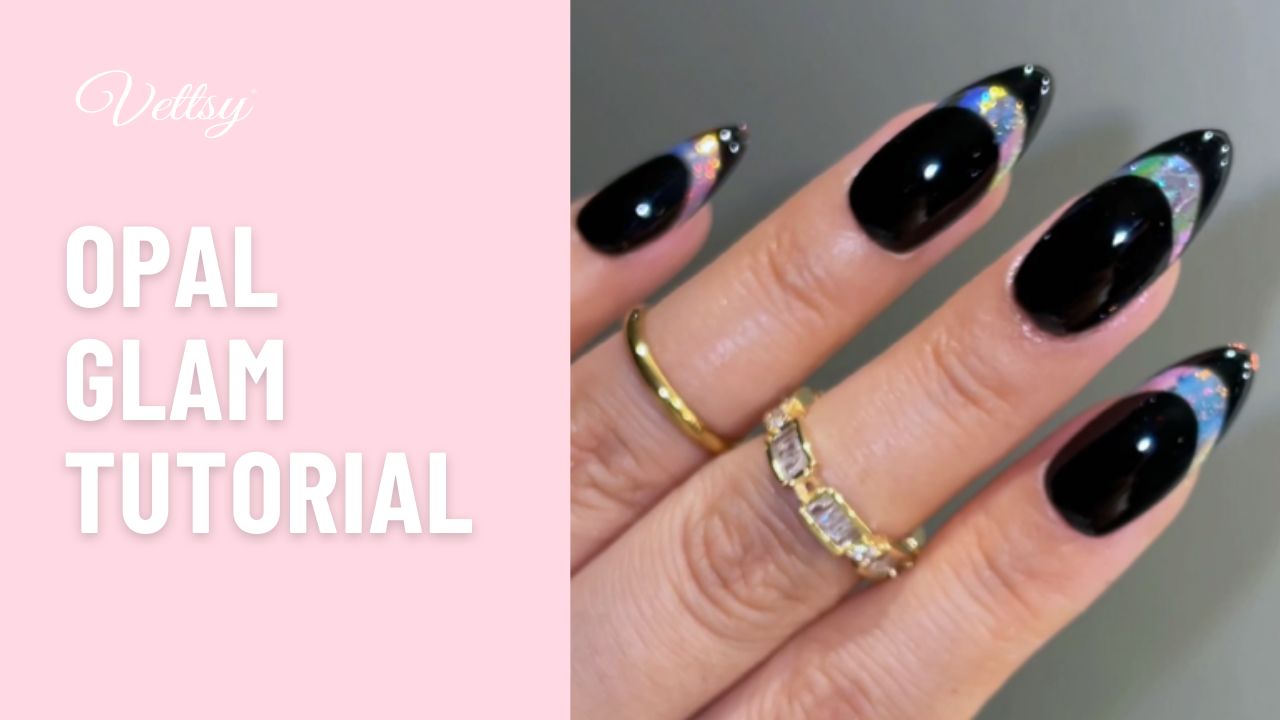 Cargar vídeo: Tutorial paso a paso del juego de uñas Vettsy Neon Opal Flakes