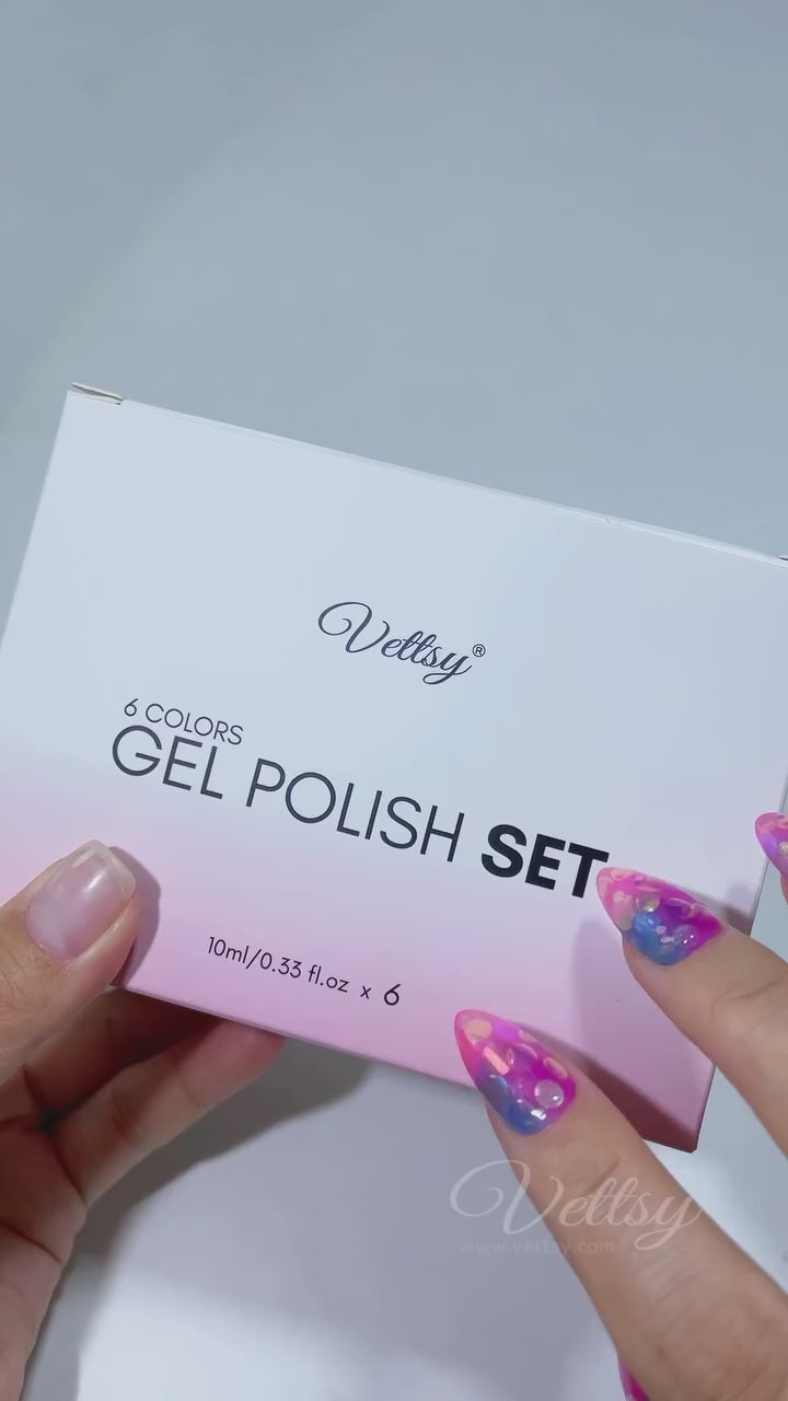 Hema-Free-Cat Eye -Gel-Set-Jelly-Swatch