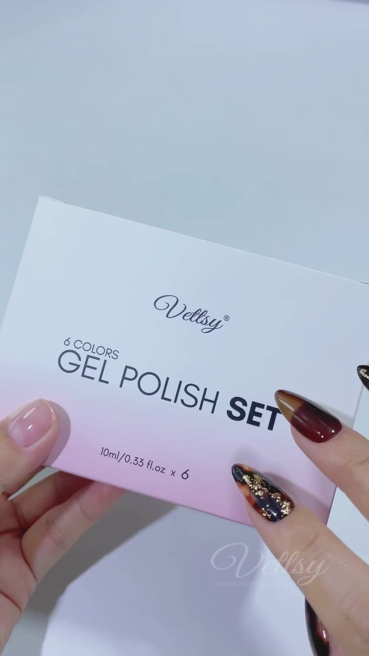 Hema-Free Cat Eye Gel Set- Brownie Swatch