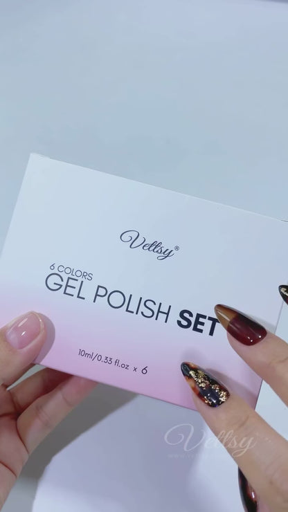 Hema-Free Cat Eye Gel Set- Brownie Swatch