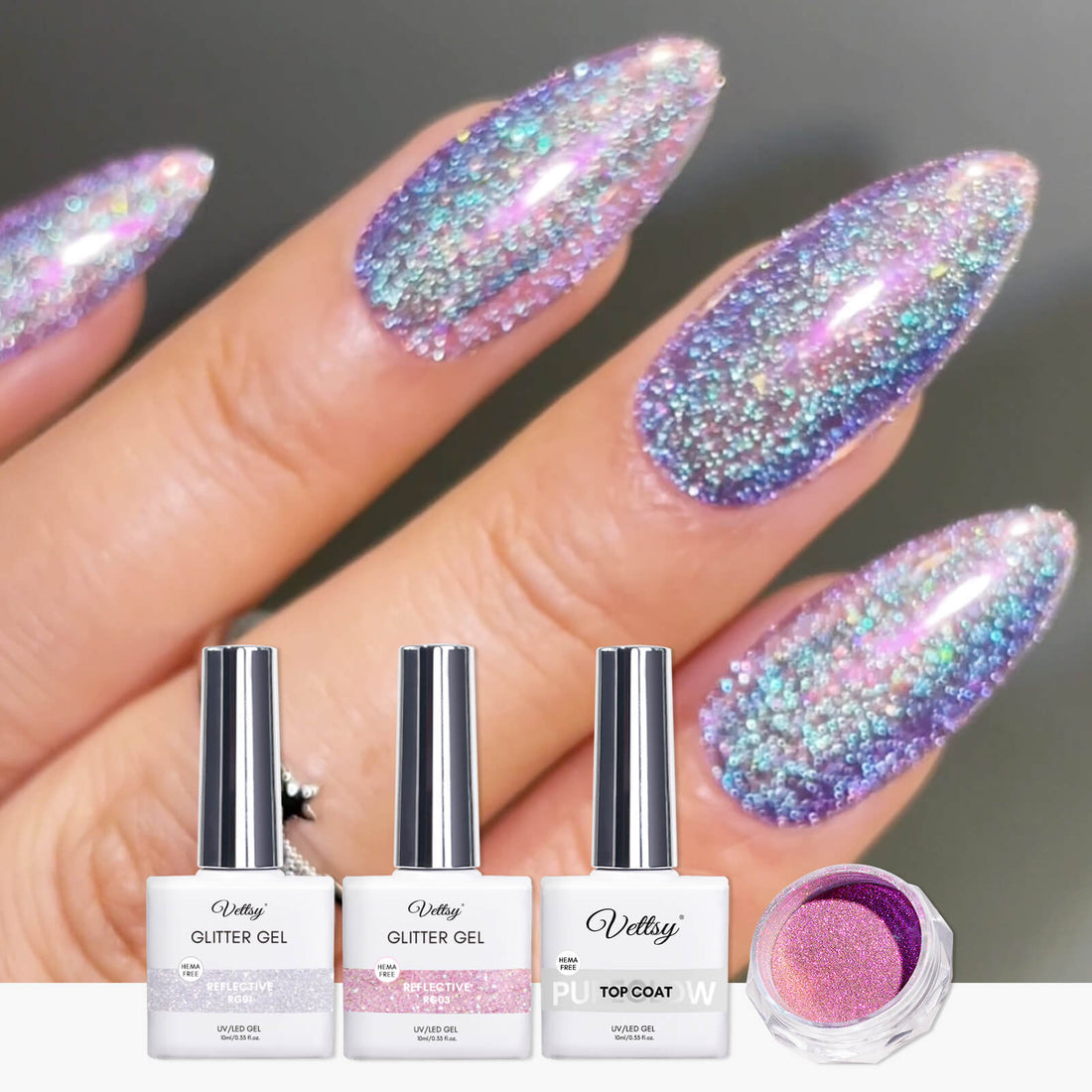 reflective-glitter-nail-trend-set-shiny-chrome-nail-basic