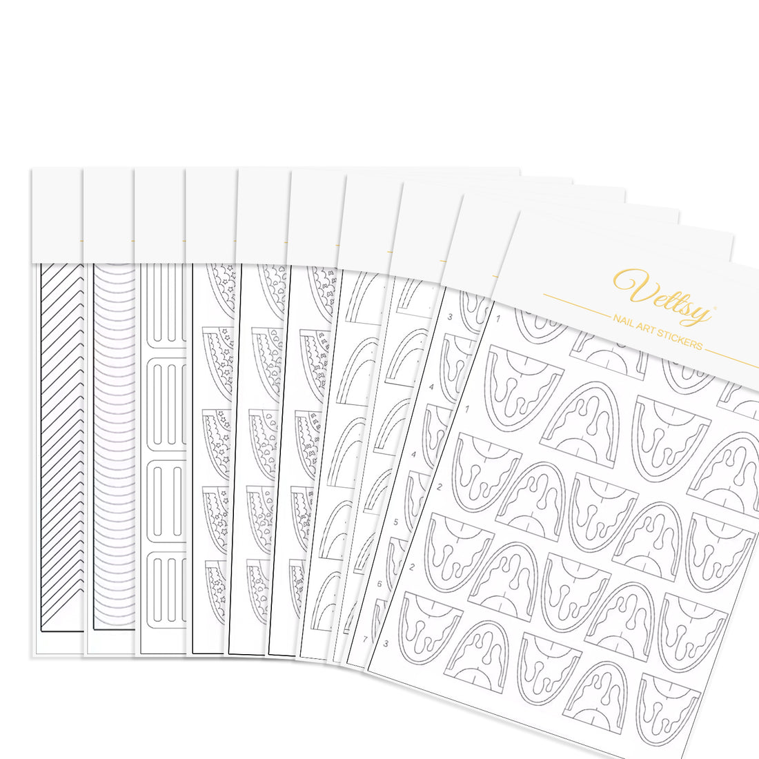 French Tip Guide Sticker Pro