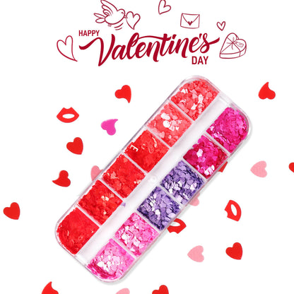 valentine-hearts-nail-glitters-love