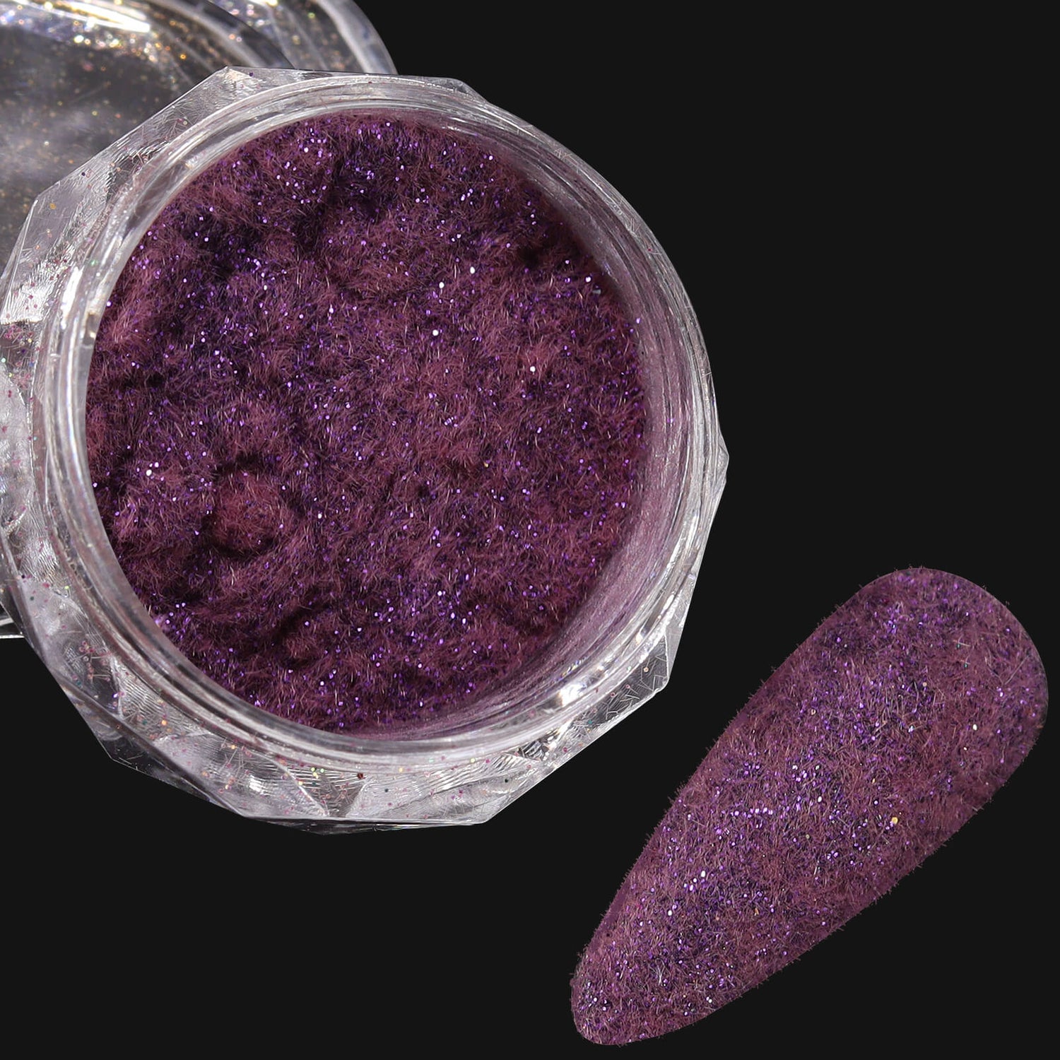 Velvet Nail Powder-Purple