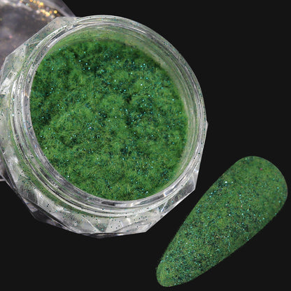 Velvet Nail Powder-Green
