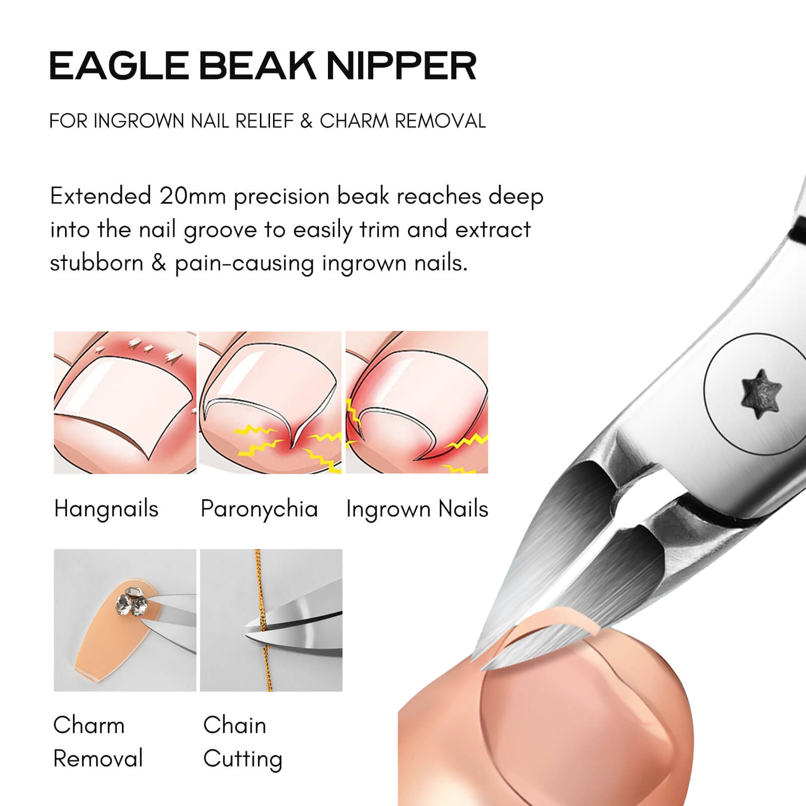 white-eagle-beak-nail-nipper-functions-display