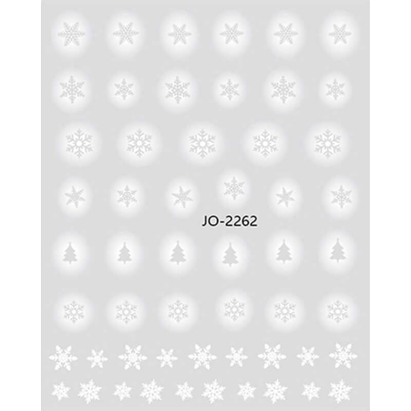 Vettsy Winter Nail Art Stickers-Hollow Snowflake 2262