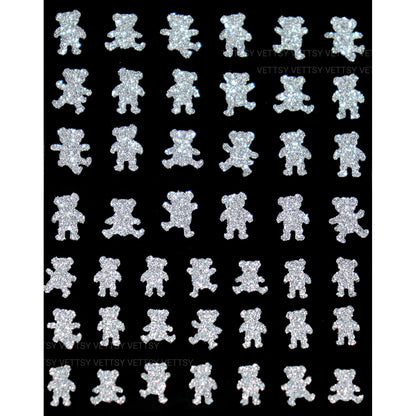 Nail Stickers-3D Glitters - Vettsy