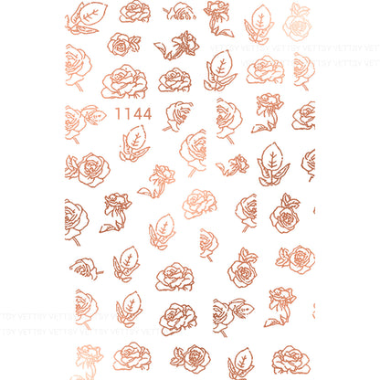 Nail Stickers-Rose - Vettsy
