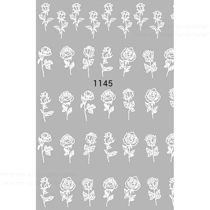 Nail Stickers-Rose - Vettsy