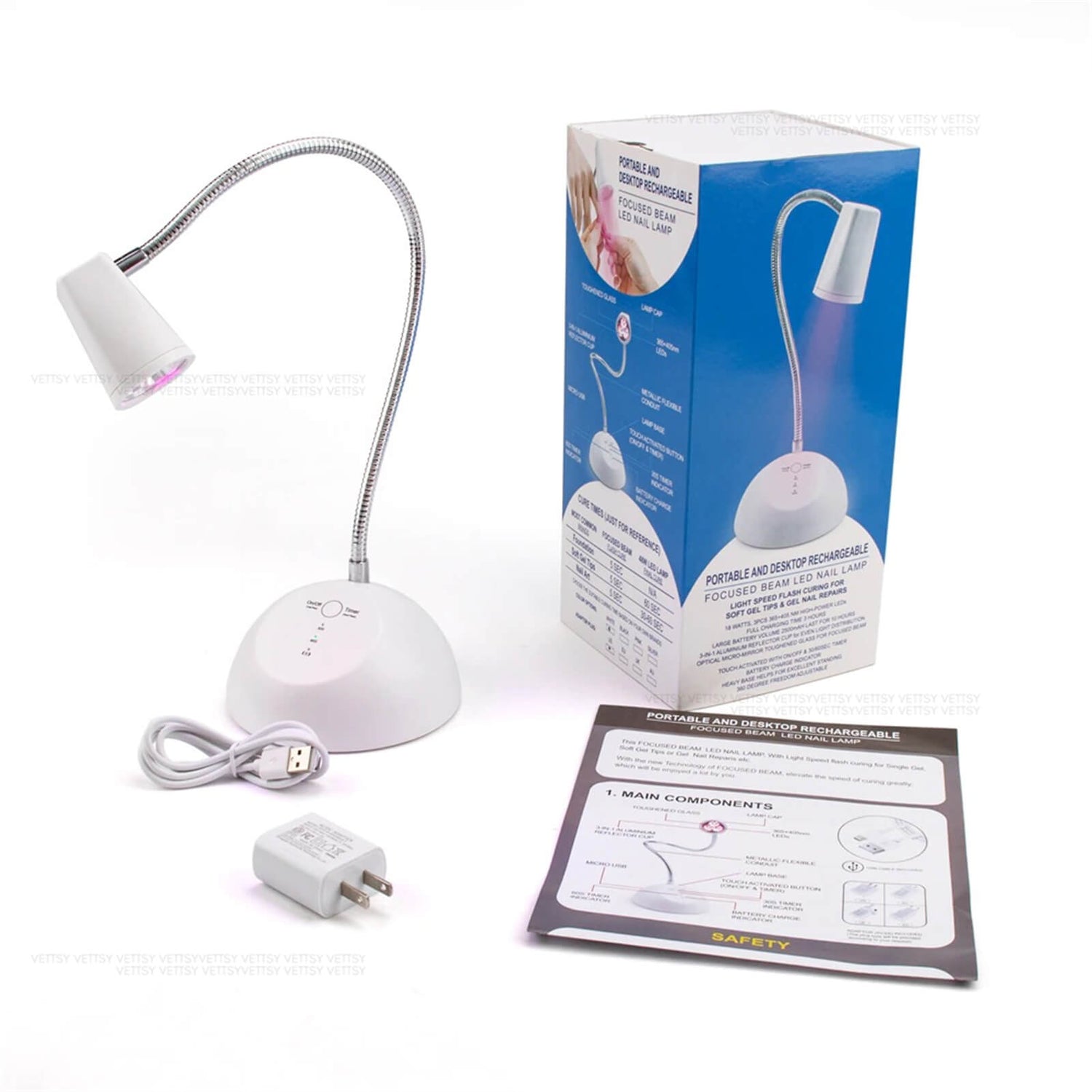 PRO Flashy Lamp ! ( 3W Handheld UV Light for Nails Cordless Nail