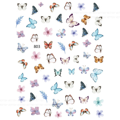 Nail Stickers-Butterfly - Vettsy