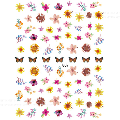 Nail Stickers-Butterfly - Vettsy
