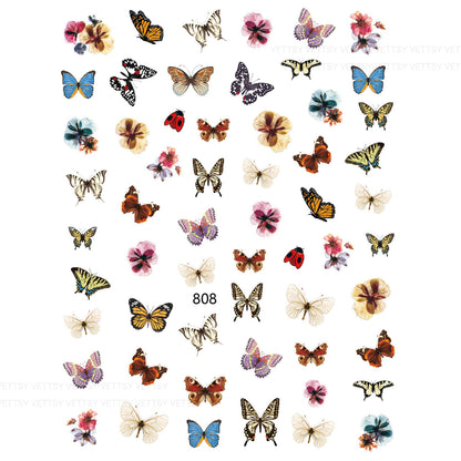 Nail Stickers-Butterfly - Vettsy