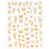 Nail Stickers-Hollow Butterfly Gold - Vettsy