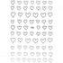 Nail Stickers-Hollow Heart - Vettsy