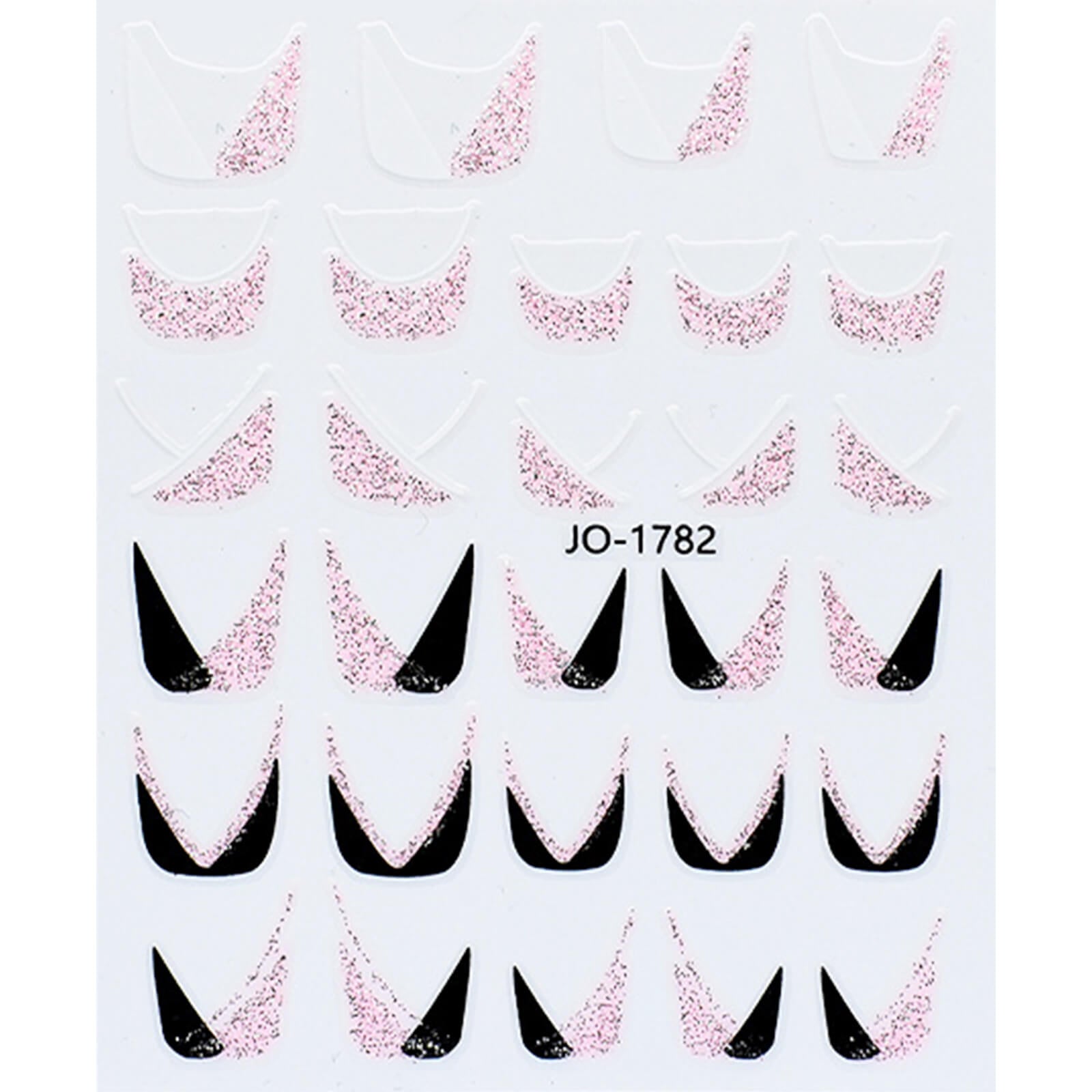 French-Nail-art-Stickers-Glitter-pink