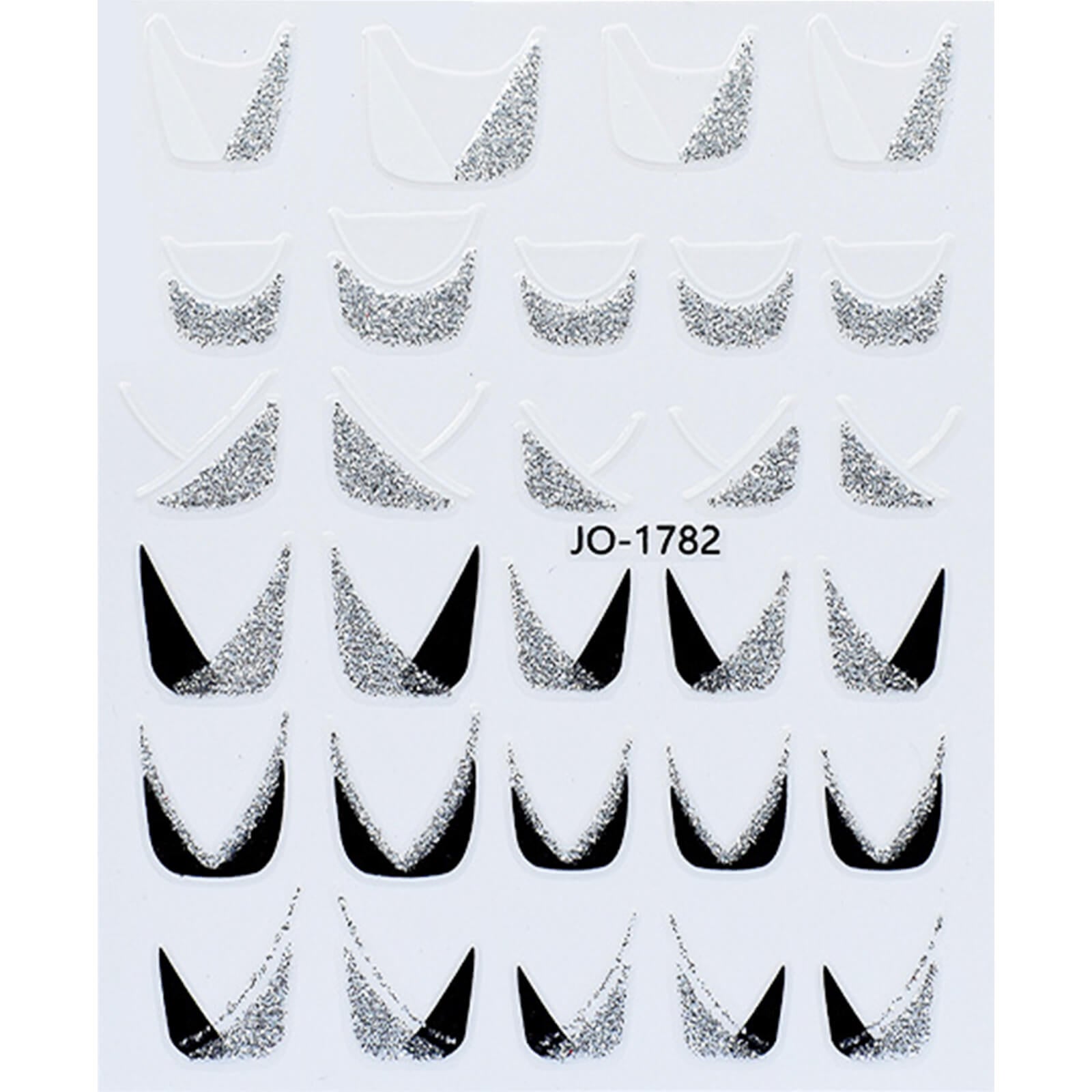    French-Nail-art-Stickers-Glitter-silver
