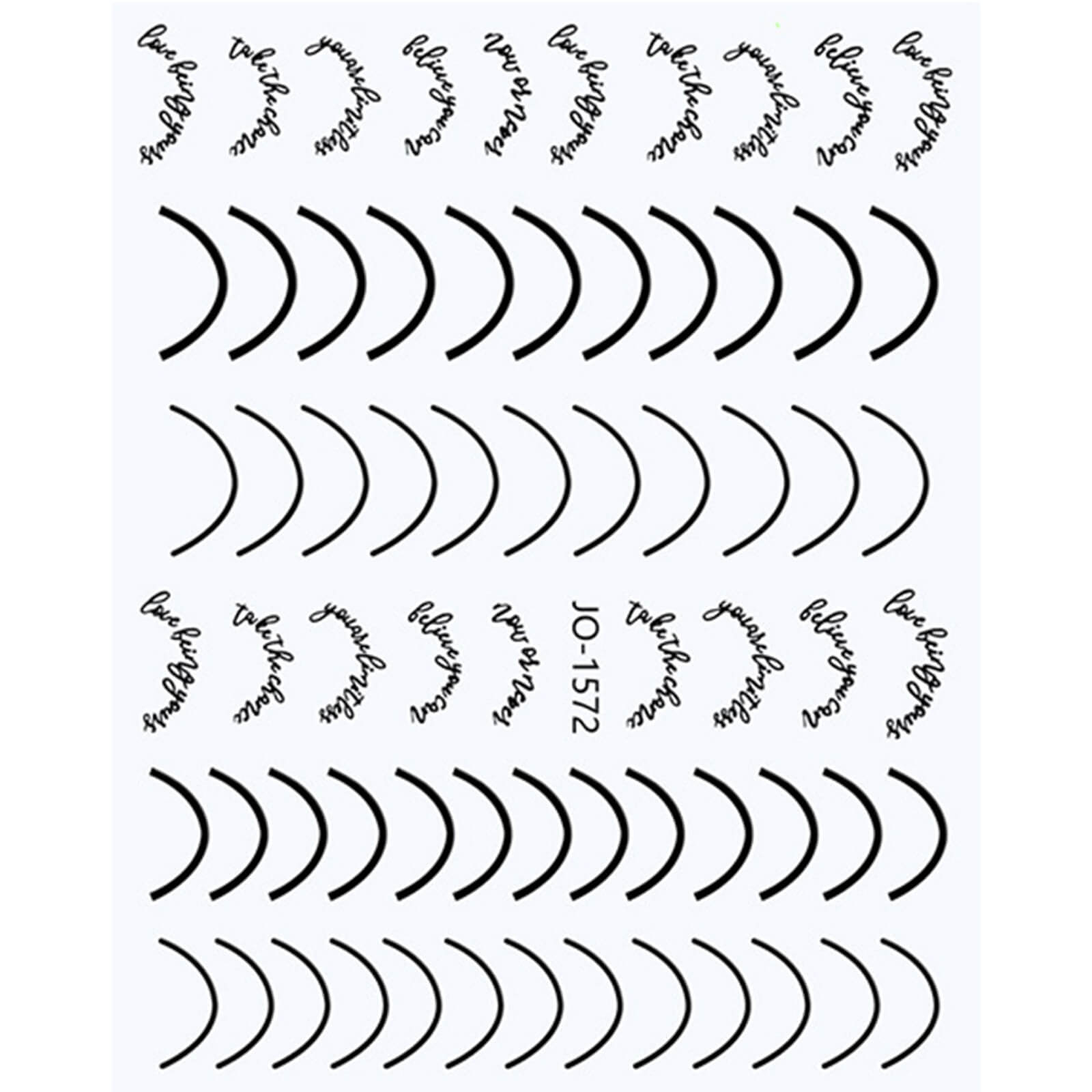 French Nail Stickers-Smile Line