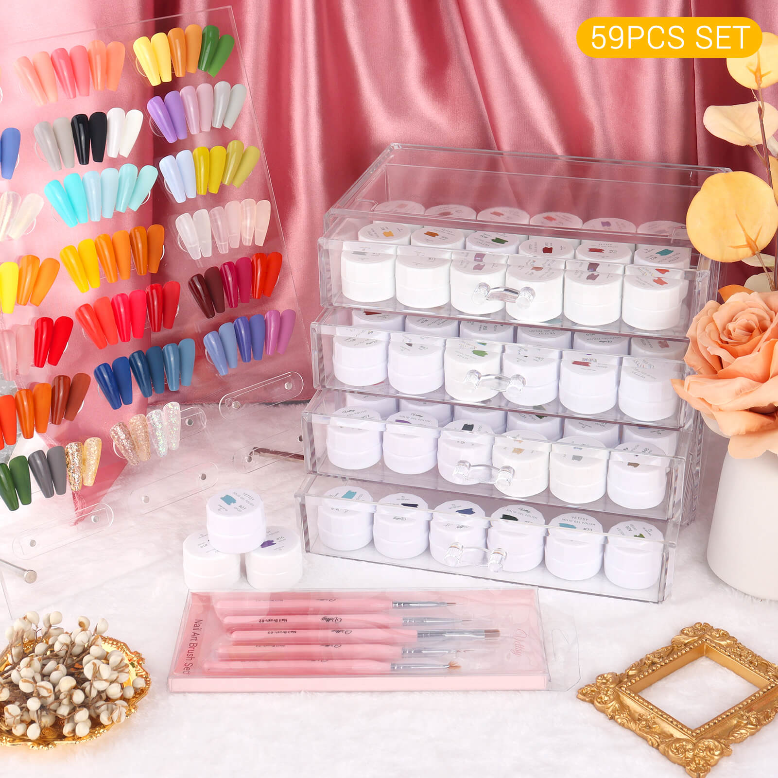 Highly-Pigmented-Solid-Pudding-Gel-Polish-59pcs-set