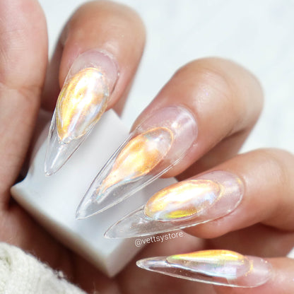 Transparent Mermaid Nail Powder VT202394 - Vettsy