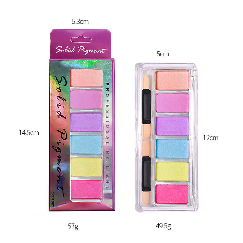 Solid Shimmer Nail Watercolor Palette 02