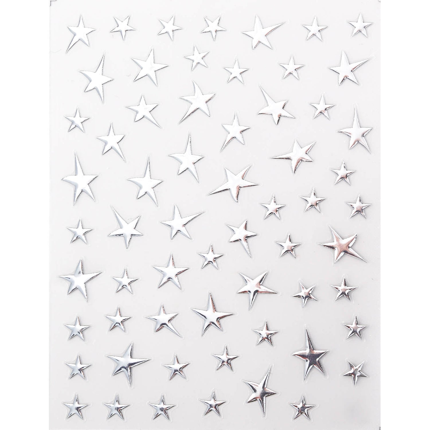 Gold & Silver Stars Rhinestone Stickers