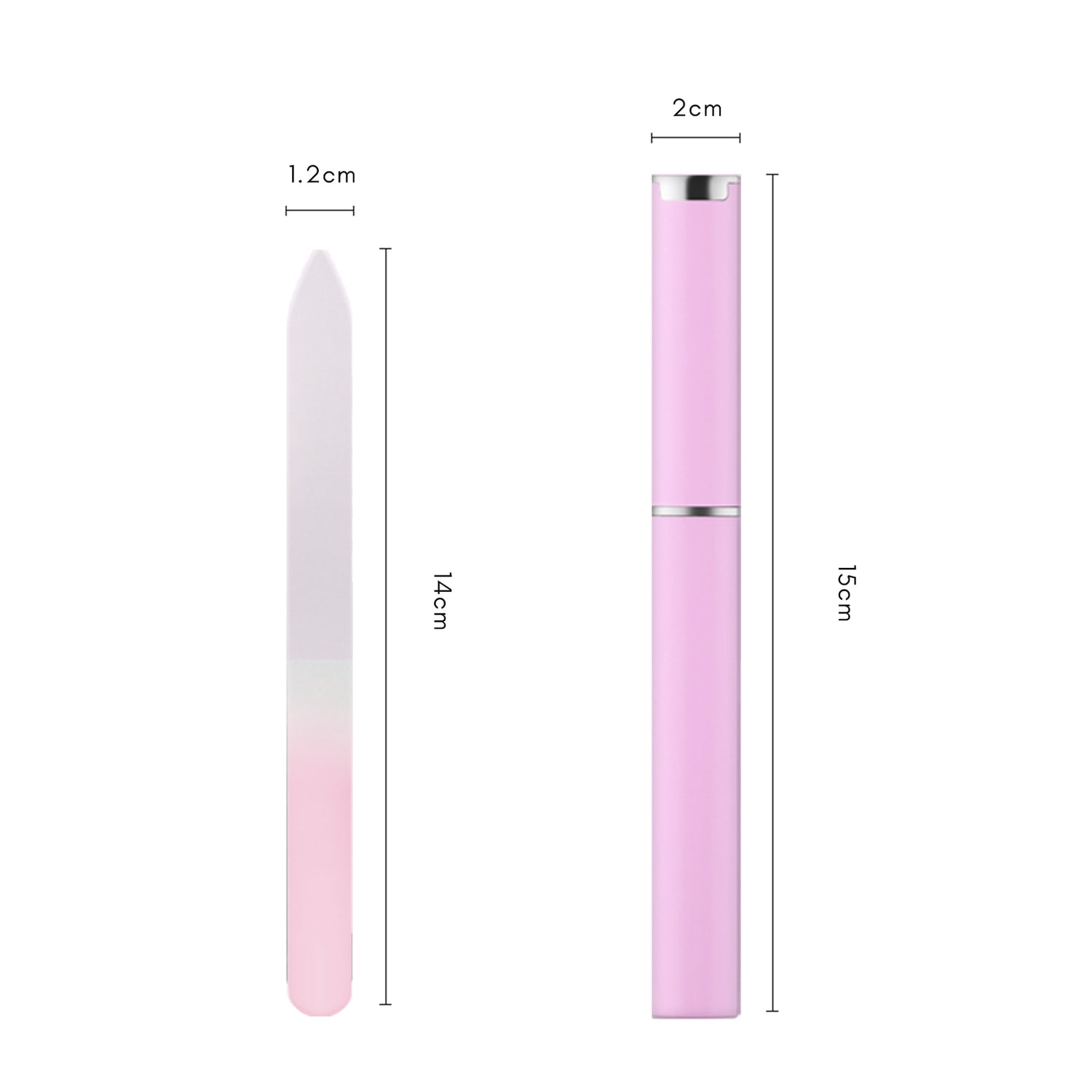 Glass Nail File-Pink 