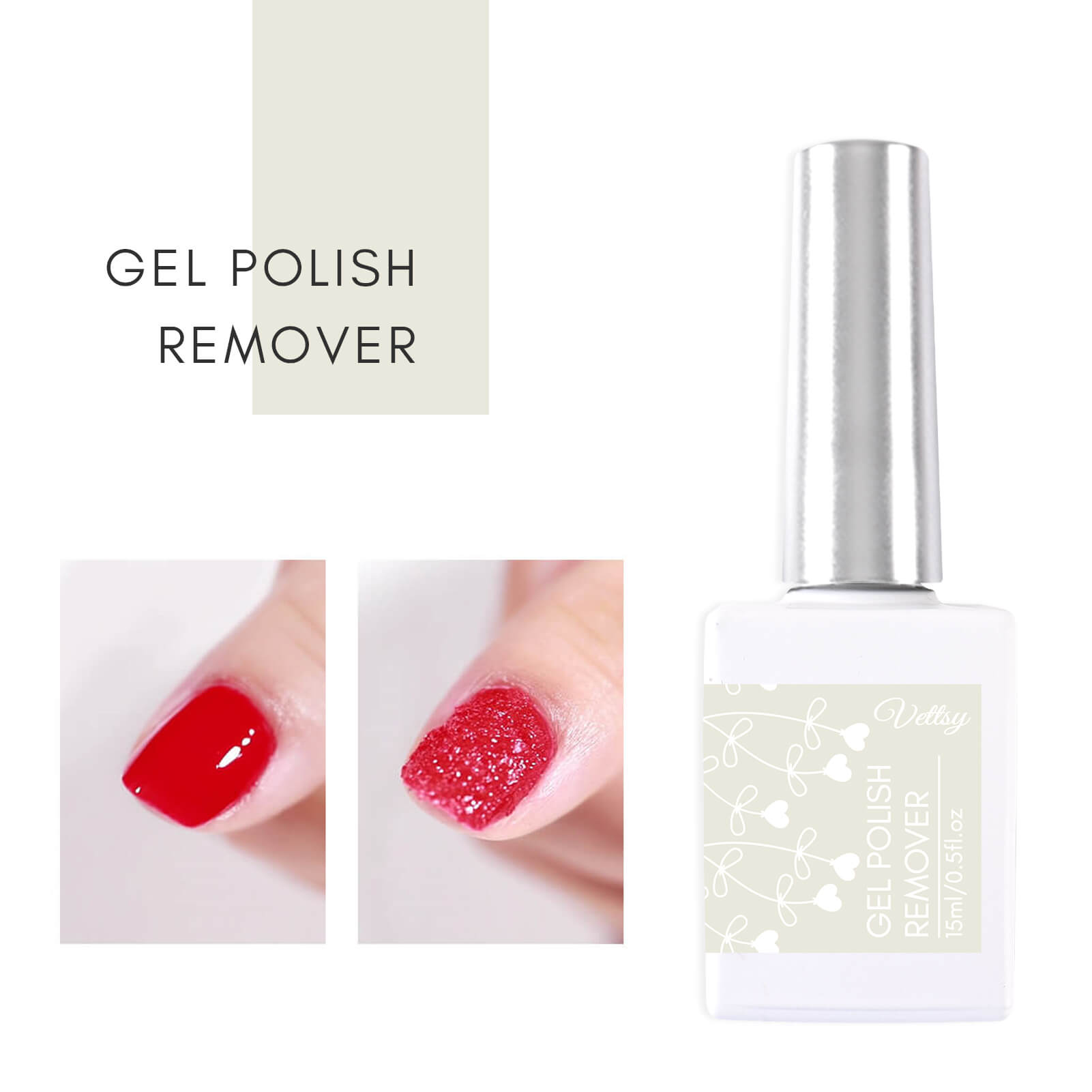 Amazon.com : Gel Nail Polish Remover, 3 Pcs Easily & Quickly Soak off Gel  Polish No Need for Foil, Soaking or Wrapping, Remove Gel Nail Polish within  2-3 Minutes : Beauty & Personal Care