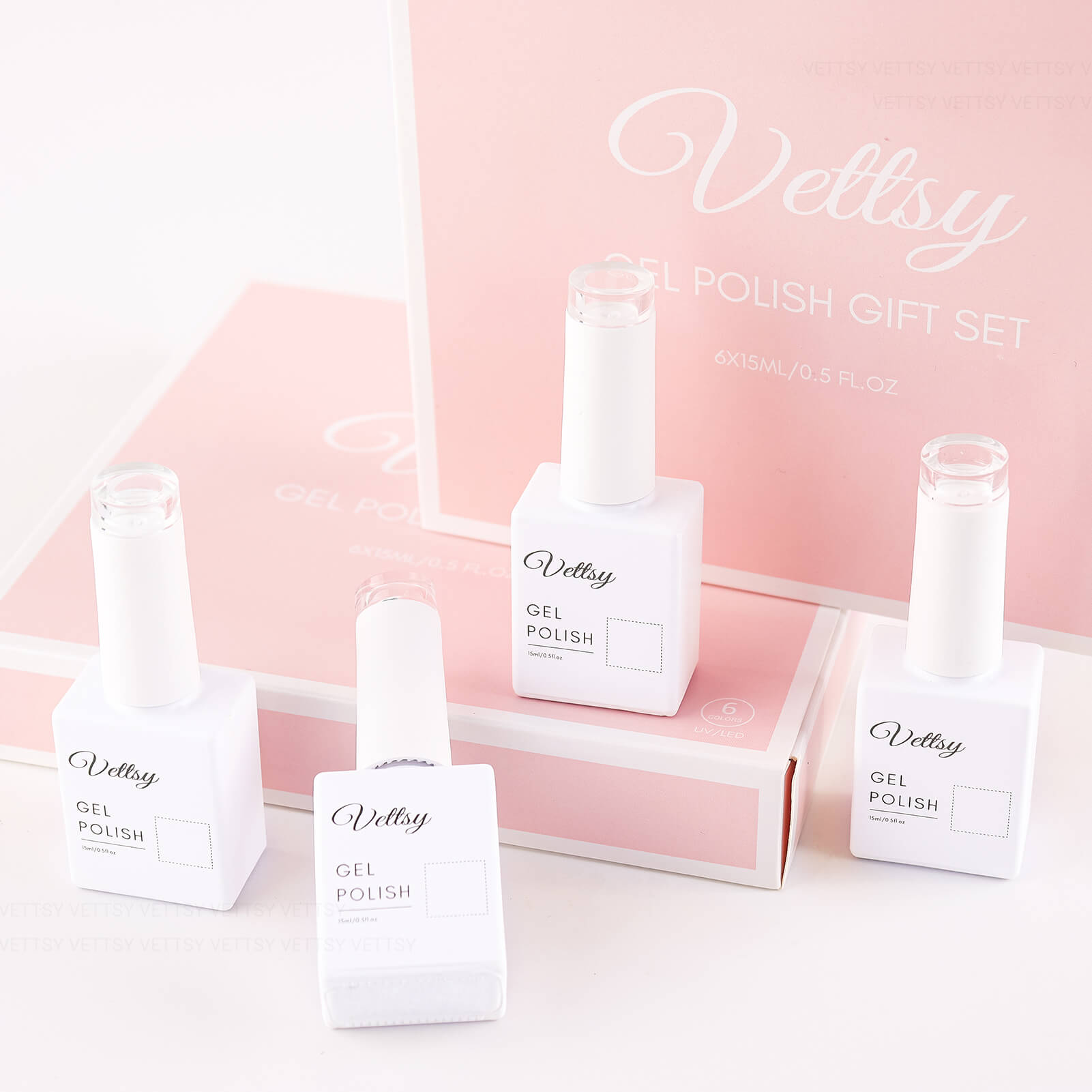 Gel Polish Set-Pink Jade - Vettsy