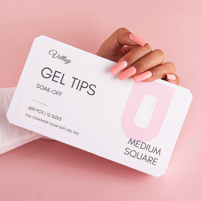 Gel Tips-Square Medium - Vettsy