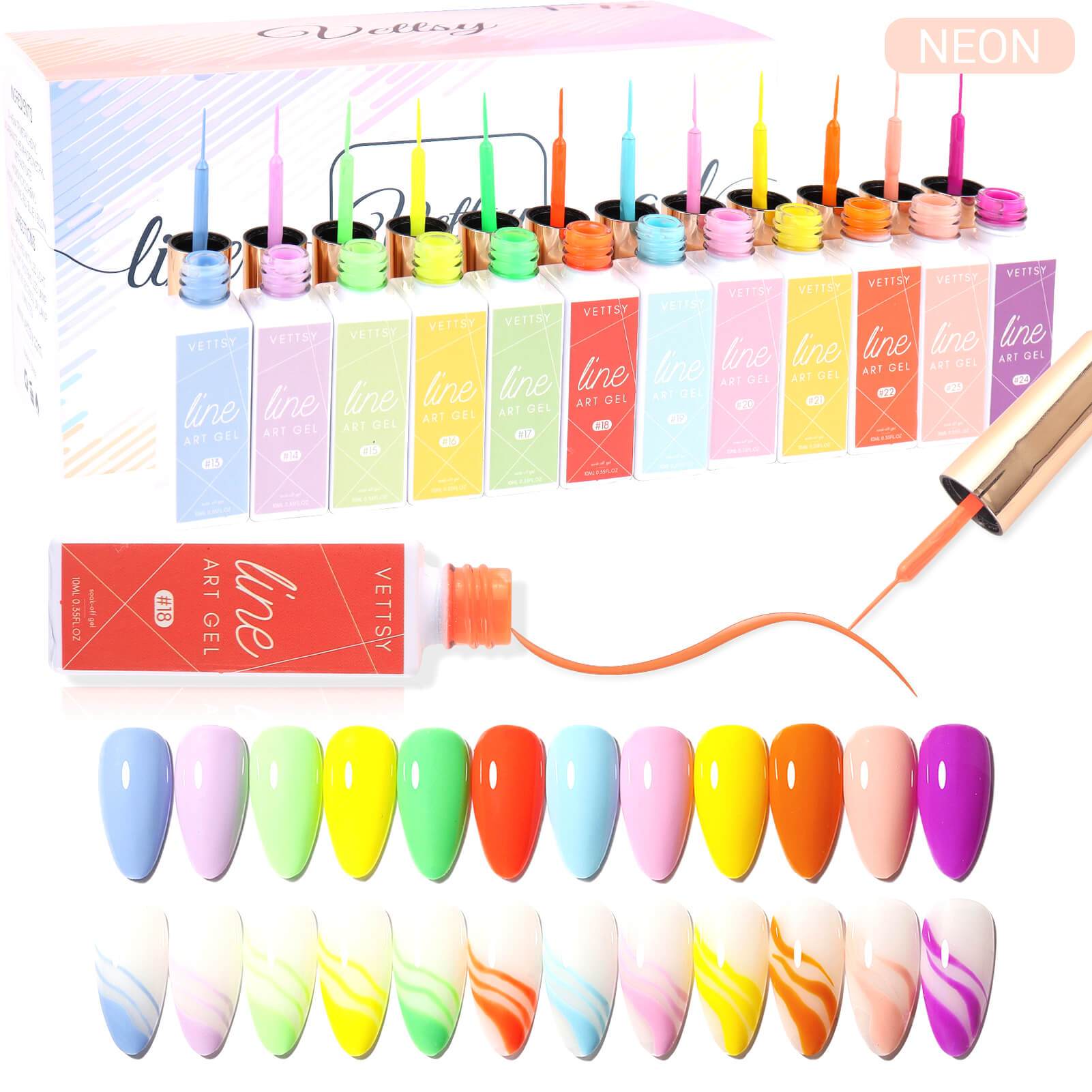 Buy MEI DE MODA 36 Colors Nail Art Gel Paint Kit, 36PCS Gel Nail Polish  Set, Solid Gel Nail Polish with Nail Brush for DIY Nail Art Design, Solid Nail  Art Gel