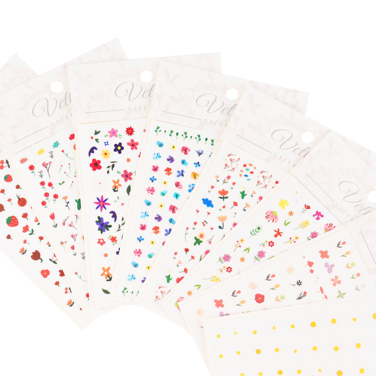 nail-art-stickers-cartoon-flower