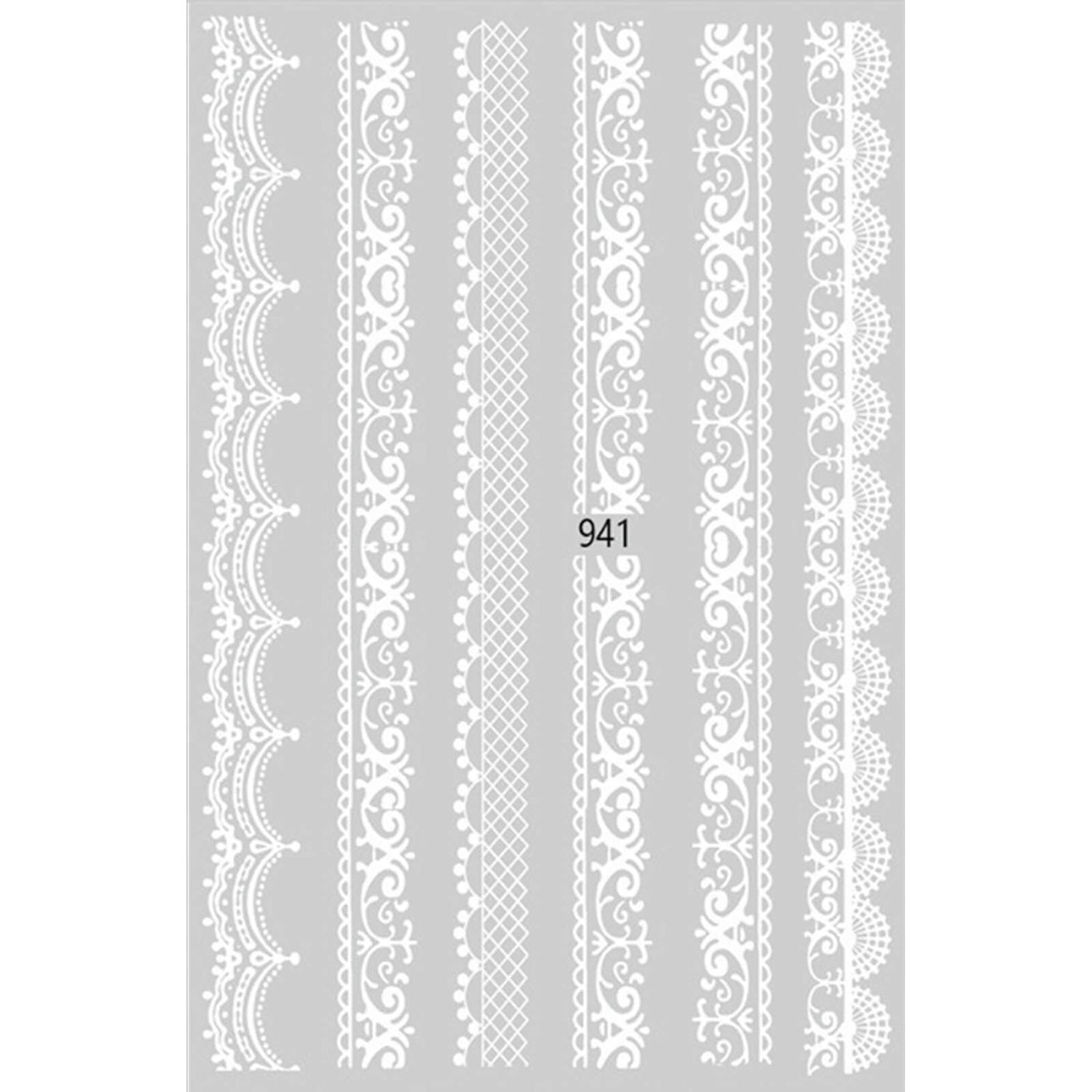 nail-art-stickers-lace-941-white