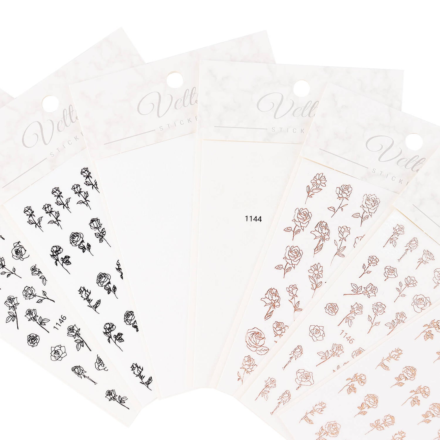 Nail Stickers-Rose - Vettsy