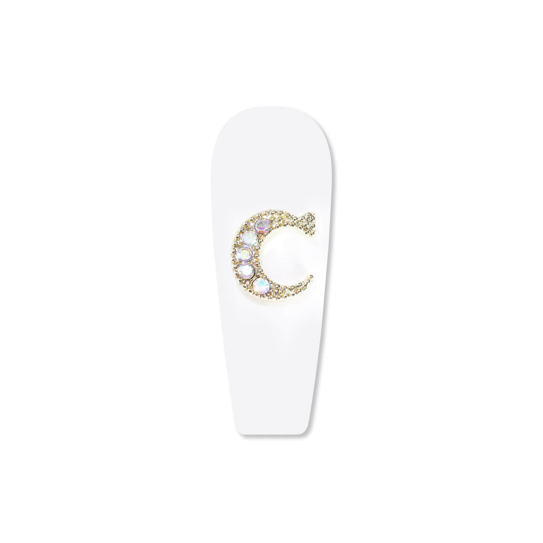 C Style #2 Gold Zircon 3D Nail Charms (5 Pieces) – The Additude Shop