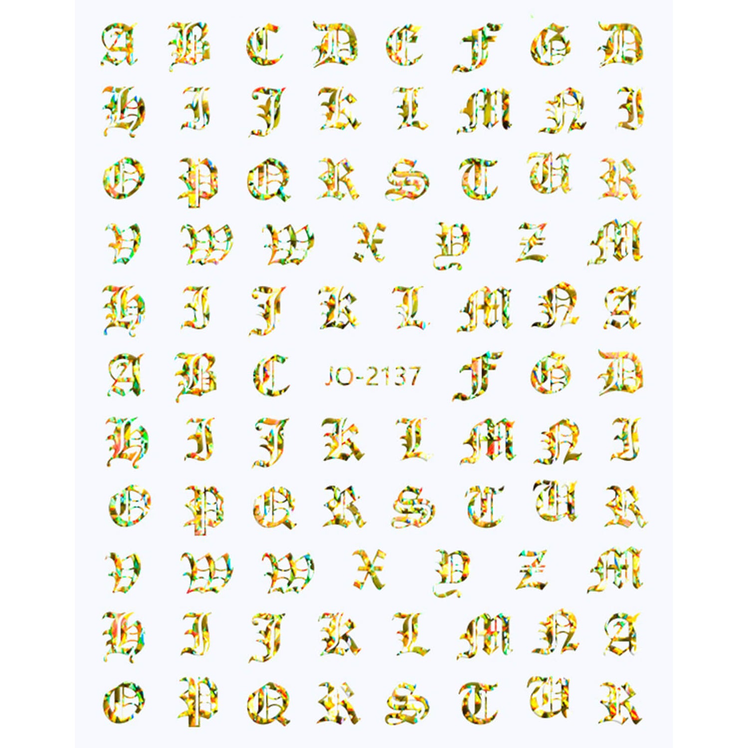      nail-stickers-character-laser-gold