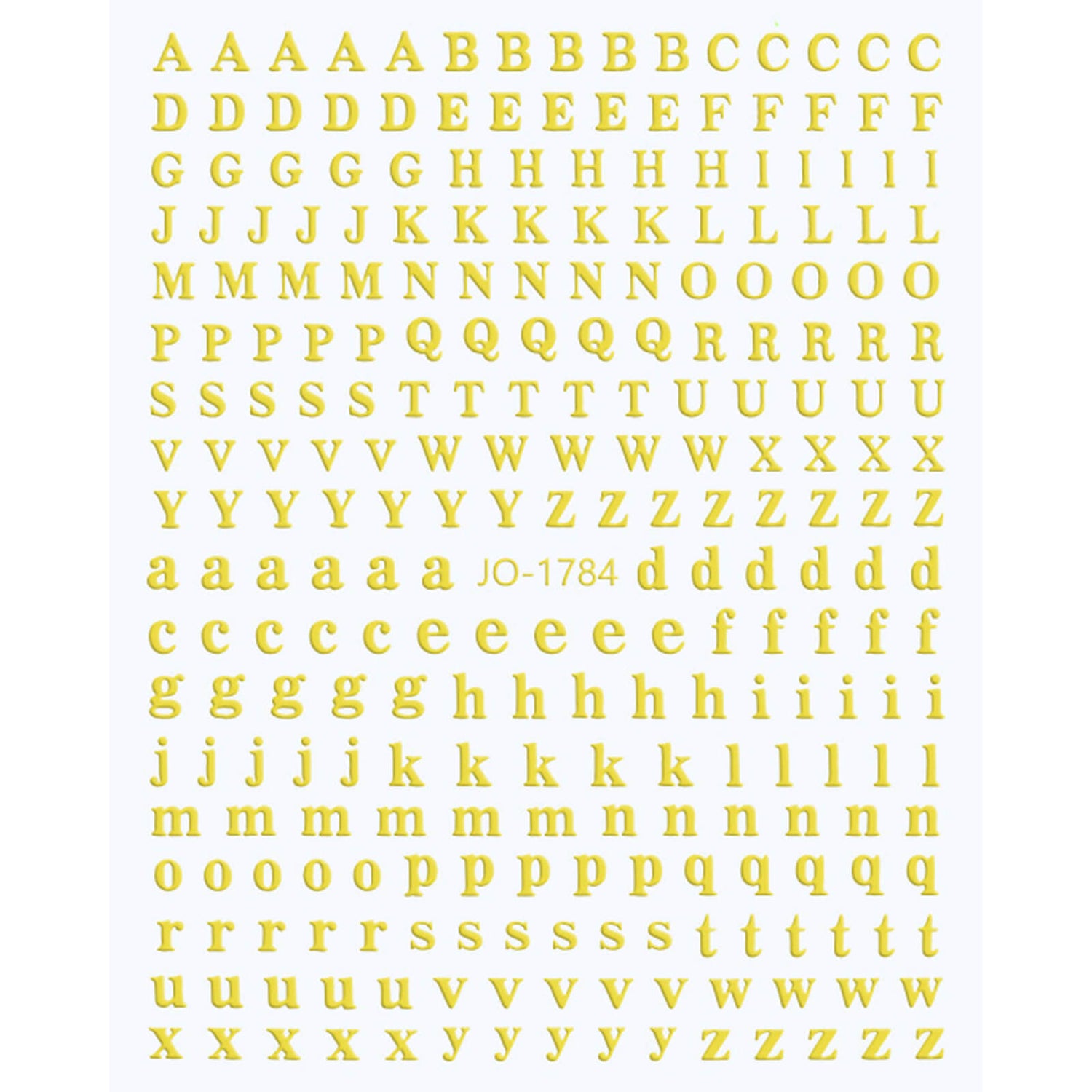 Vettsy Nail Stickers-Letter Gold