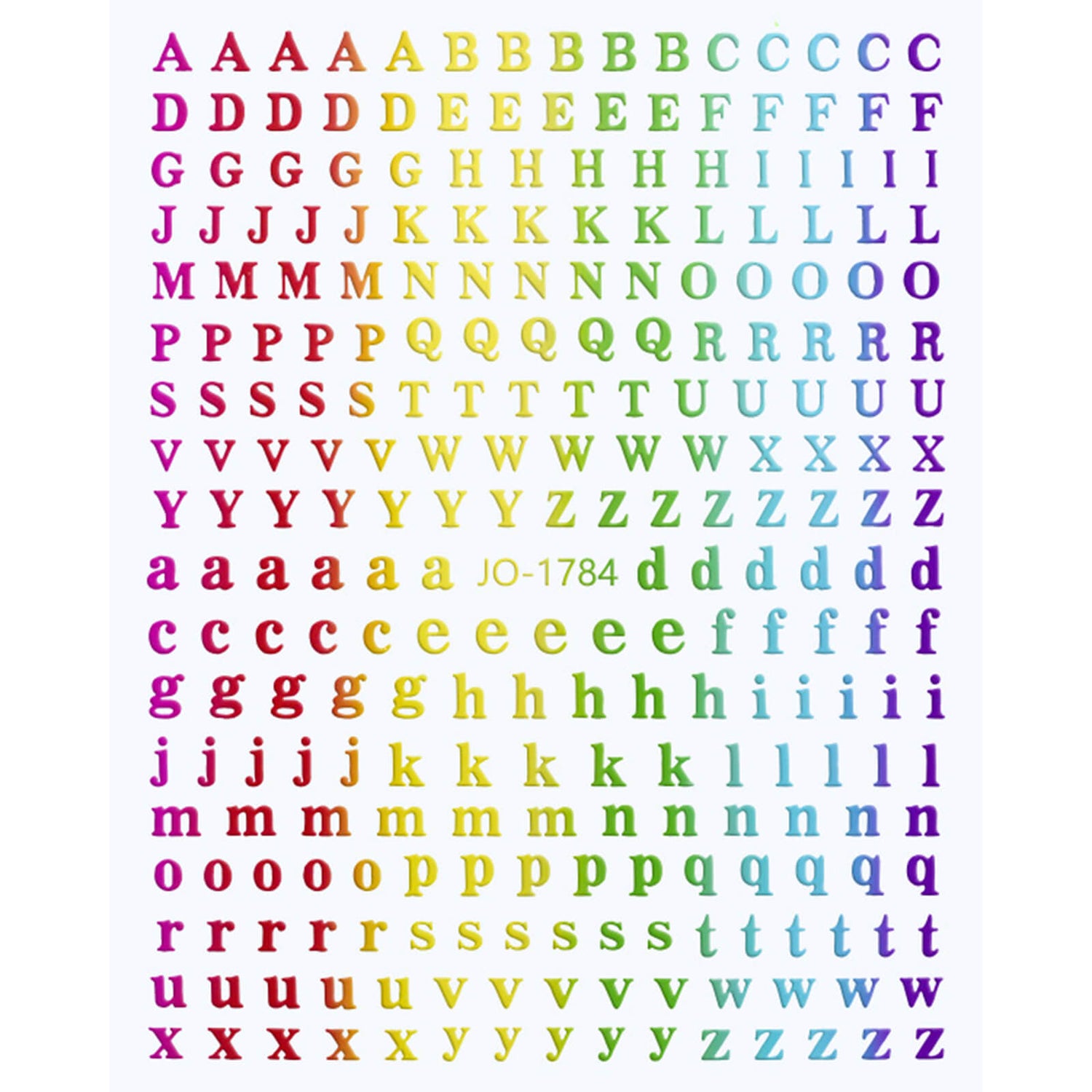 nail-stickers-letter-rainbow