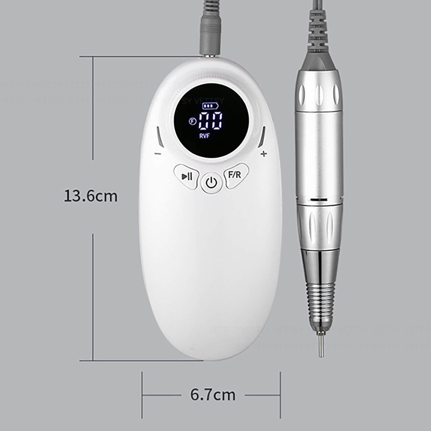 Professional Nail Drill-White - Vettsy