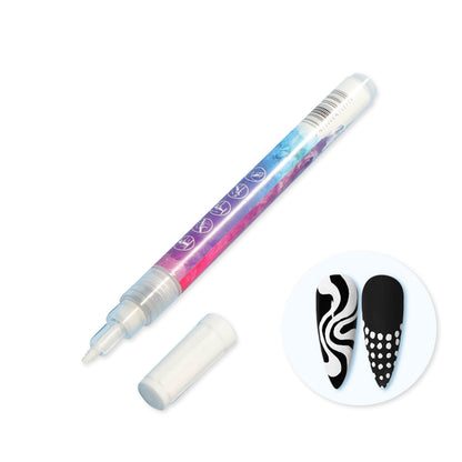 rainbow-color-nail-art-acrylic-paint-pen-graffiti-pen-white